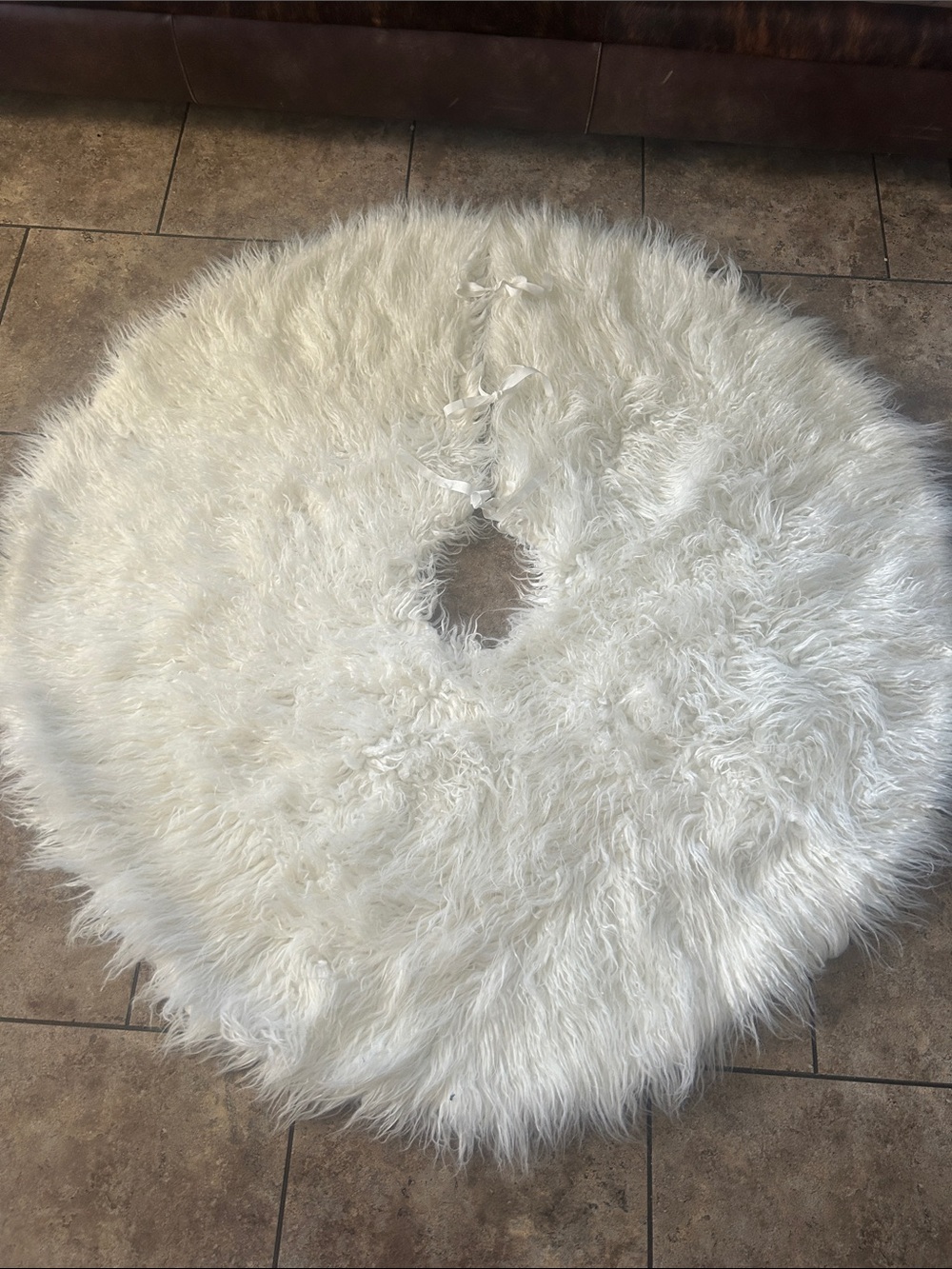 Kookaburra by UGG Karina Faux Fur Christmas Tree Skirt
